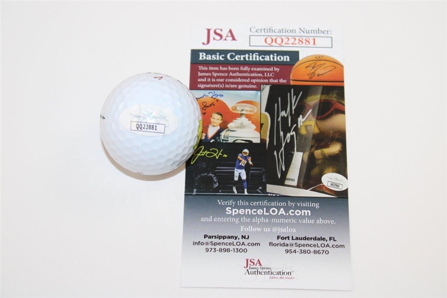 Justin Thomas Signed Titleist Masters Logo Golf Ball JSA #QQ22881