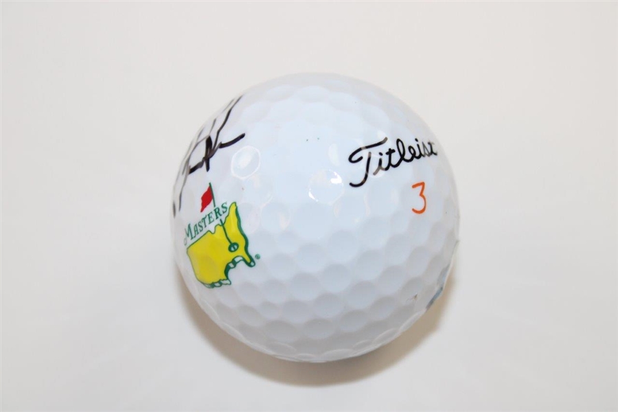 Patrick Reed Signed Titleist Masters Logo Golf Ball JSA #QQ22922