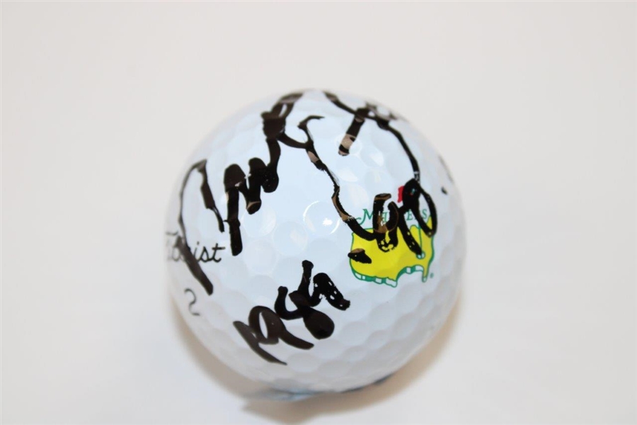 Nick Faldo Signed Titleist Masters Logo Golf Ball with Years Won BECKETT #BB09282