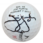 Jim Furyk Signed Mr. 58 - Jim Furyk - August 7, 2016 Callaway 58 Logo Golf Ball BECKETT #BB09301