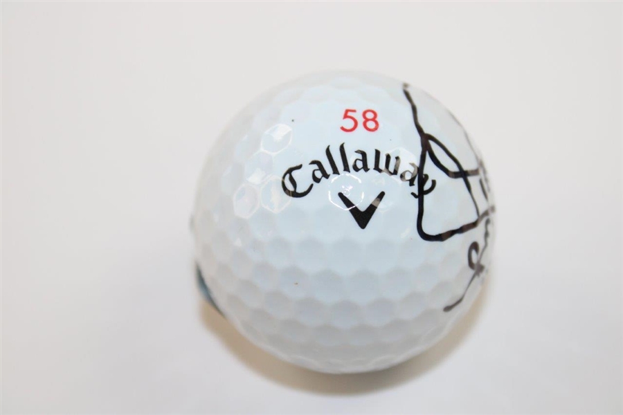 Jim Furyk Signed 'Mr. 58 - Jim Furyk - August 7, 2016' Callaway 58 Logo Golf Ball BECKETT #BB09301