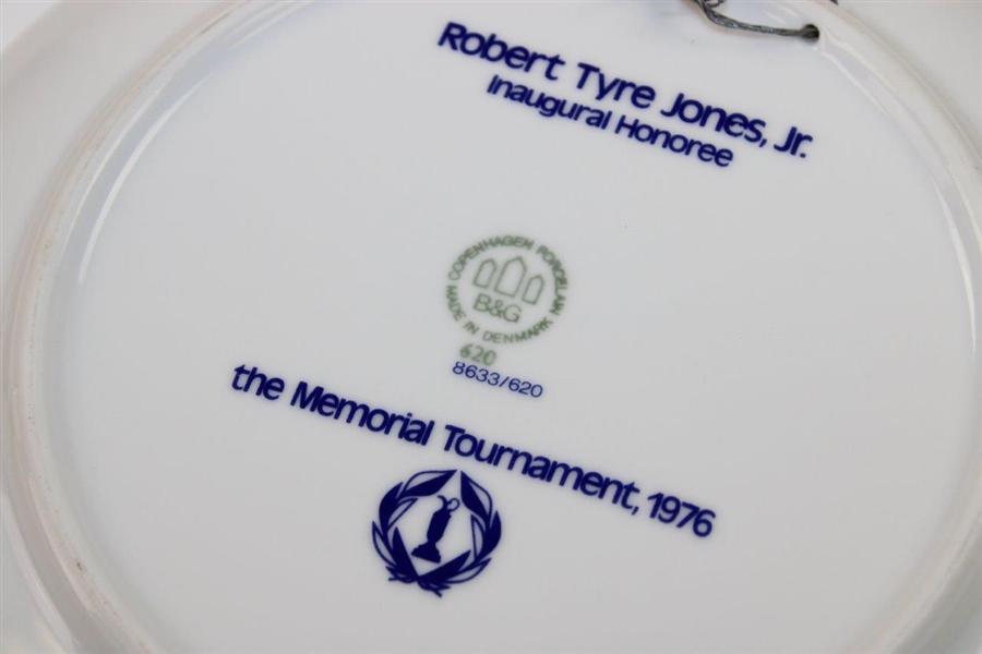 Bobby Jones 1976 The Memorial Tournament Ltd Ed Inaugural Honoree Plate