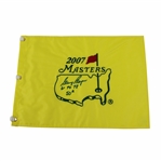 Gary Player Signed 2007 Masters Embroidered Flag with Years Won & 50th JSA ALOA