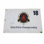 Keegan Bradley Signed 2011 PGA at Atlanta Athletic Club Embroidered Flag JSA ALOA