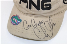 Chris DiMarco's Signed Match Used PING Gators G2 Stone Hat with 'Go Gators' JSA ALOA