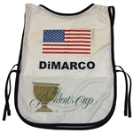 Chris DiMarco's Match Clinching Used 2005 The President's Cup Caddy Bib - Winning Putt!