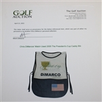 Chris DiMarco's Match Clinching Used 2005 The President's Cup Caddy Bib - Winning Putt!
