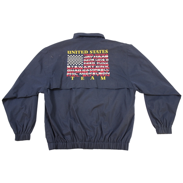 Chris DiMarco's 2004 Team USA Issued The Ryder Cup at Oakland Hills Navy Full Zip Size S Jacket