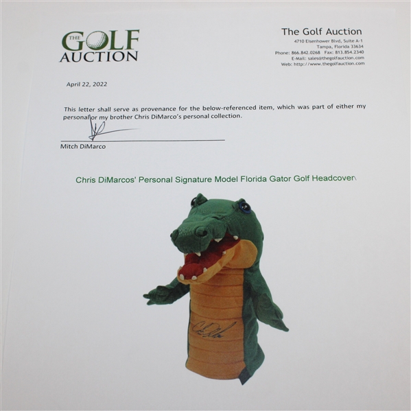 Chris DiMarco's Personal Signature Model Florida Gator Golf Headcover