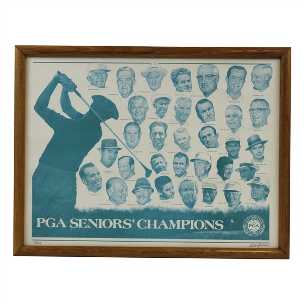 Chi-Chi Rodriguez's Personal 1916-1991 PGA Seniors Champions Framed Limited Ed Piece 16/200