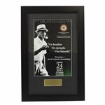 Chi-Chi Rodriguezs Personal Tribute To Chi Chi Rodriguez Oct 24 2013 "A Man, An Example, A Legend" Framed Poster