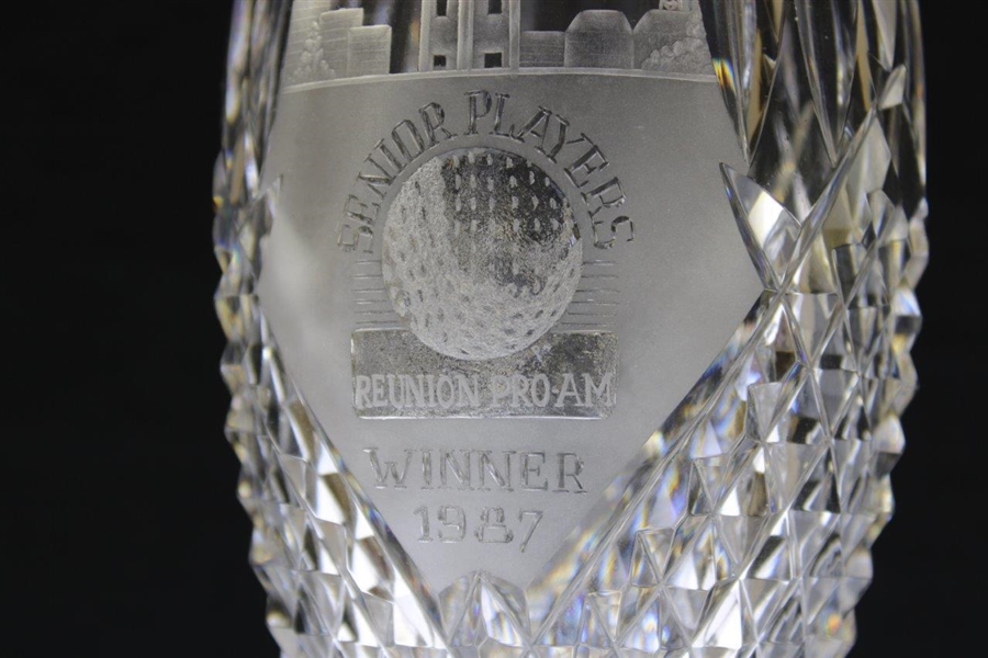 Champion Chi-Chi Rodriguez's Personal 1987 Senior Players Reunion Pro-Am Crystal Winner's Trophy