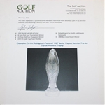 Champion Chi-Chi Rodriguez's Personal 1987 Senior Players Reunion Pro-Am Crystal Winner's Trophy