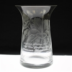 Chi-Chi Rodriguezs Personal 1993 Senior Skins Luna Lani Bay Hotel Glass Vase