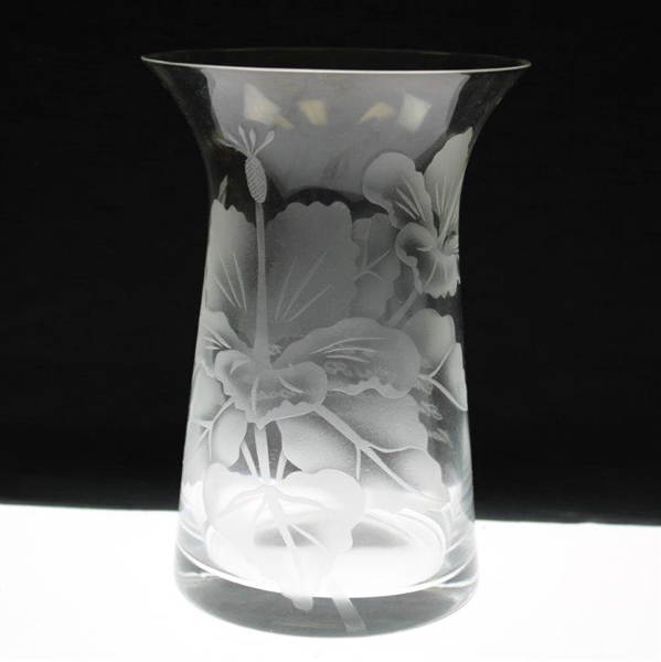 Chi-Chi Rodriguez's Personal 1993 Senior Skins Luna Lani Bay Hotel Glass Vase