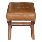 2022 Augusta National GC Berckman's Place Masters Ltd Ed Brown Leather Ottoman