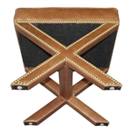 2022 Augusta National GC Berckman's Place Masters Ltd Ed Brown Leather Ottoman