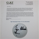 Tiger Woods Early Signed Titleist 1 Pro-Traj 100 Golf Ball - Earliest Known? JSA FULL #XX54622