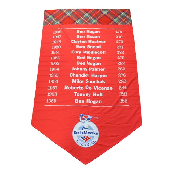 Bank of America Colonial Large Tournament List of Champions Banner - 1946-1959