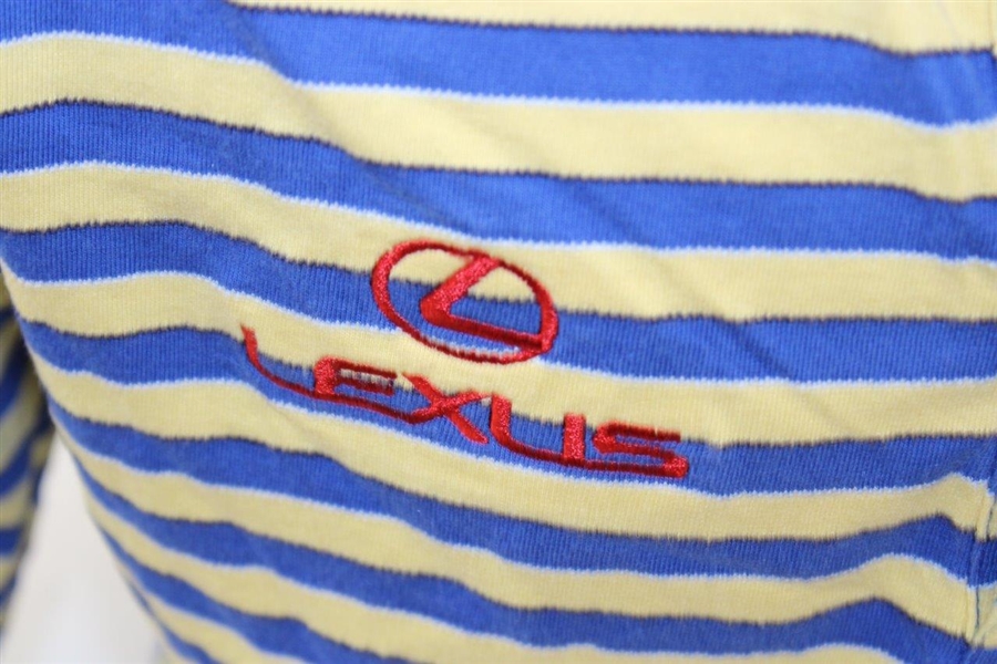 Chi-Chi Rodriguez's Personal El Legado Golf Resort Blue/Yellow Shirt with Lexus Sponsor