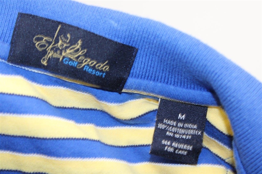 Chi-Chi Rodriguez's Personal El Legado Golf Resort Blue/Yellow Shirt with Lexus Sponsor