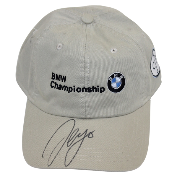 Sergio Garcia Signed BMW Championship Khaki Hat JSA ALOA