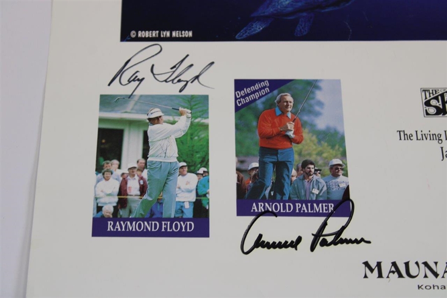 Arnold Palmer, Jack Nicklaus, Chi-Chi & Floyd Signed 1993 The Senior Skins Game Poster JSA ALOA