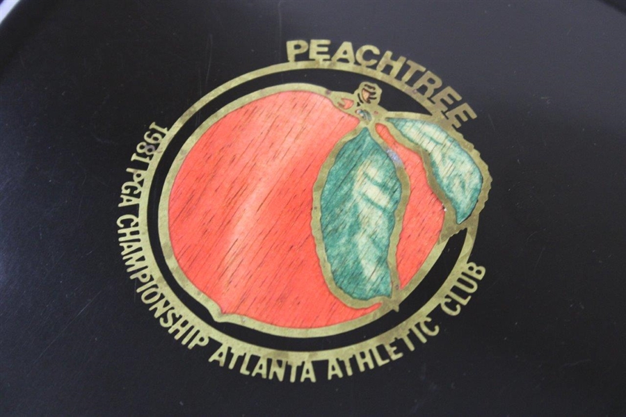1981 PGA Championship Peachtree at Atlanta Athletic Club Golf Tray Trophy 