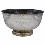 1959 Laurel Valley Country Club Silver Plated Runner-Up Bowl won by L.G. Bell