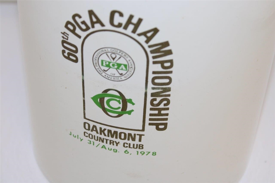 1978 PGA Championship at Oakmont Country Club Large Ice Bucket - 60th