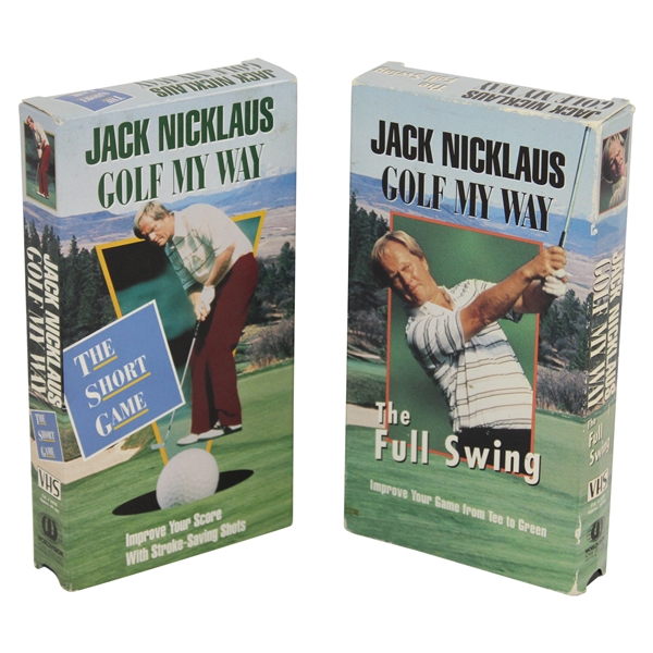 Two (2) 1980 Jack Nicklaus Instructional VHS Tapes - The Full Swing & The Short Game