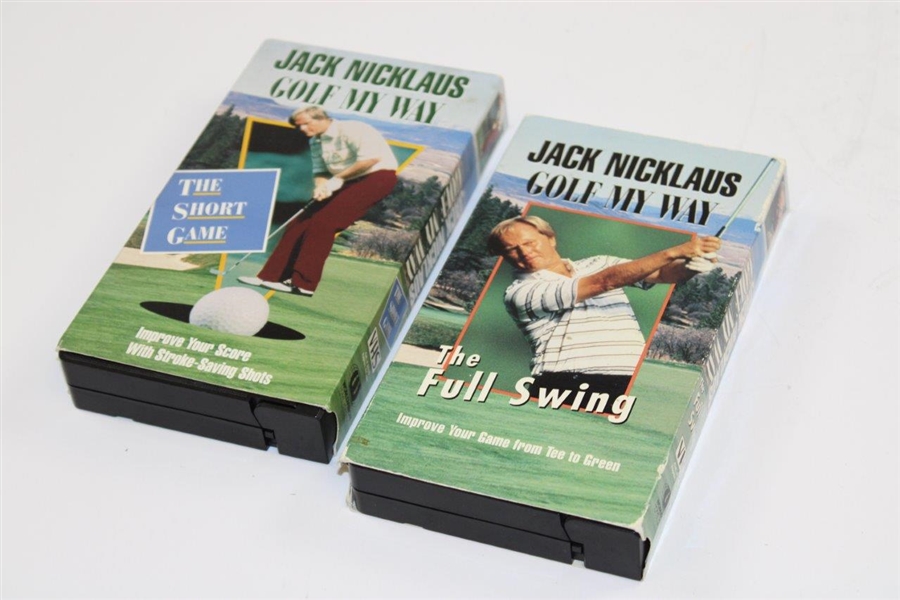 Two (2) 1980 Jack Nicklaus Instructional VHS Tapes - The Full Swing & The Short Game