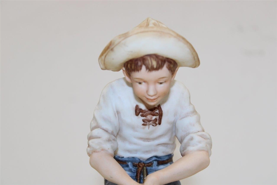 Pinehurst Putter Boy Norman Rockwell Porcelain Statue by Benedictine