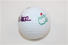 Art Wall Signed Masters Logo Golf Ball JSA ALOA