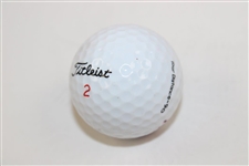 Art Wall Signed Masters Logo Golf Ball JSA ALOA
