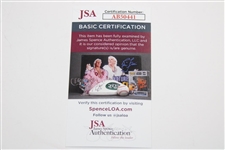 Scottie Sheffler Signed 2022 Masters Embroidered Flag JSA #AB50441