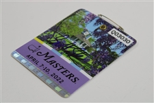 Scottie Sheffler Signed 2022 Masters Series Badge #Q03030 JSA #AB50440
