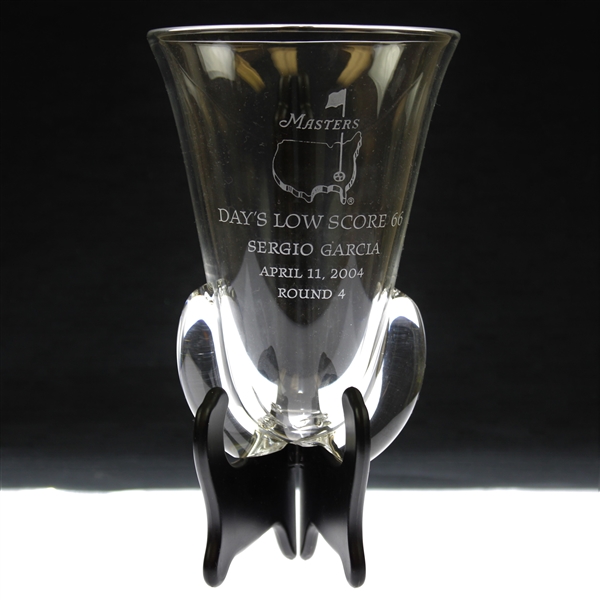 Sergio Garcia's 2004 Masters Sunday Final Round Low Score Vase Trophy