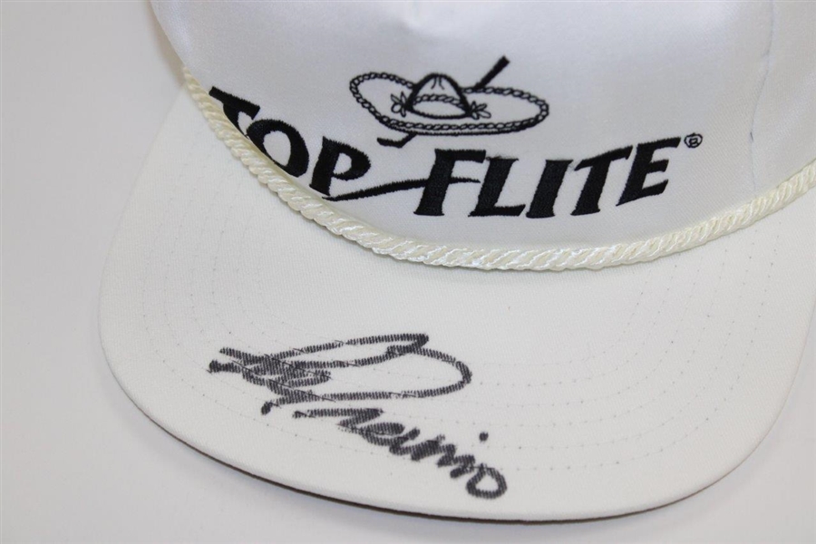 Lee Trevino Signed Top-Flite White Logo Hat JSA ALOA