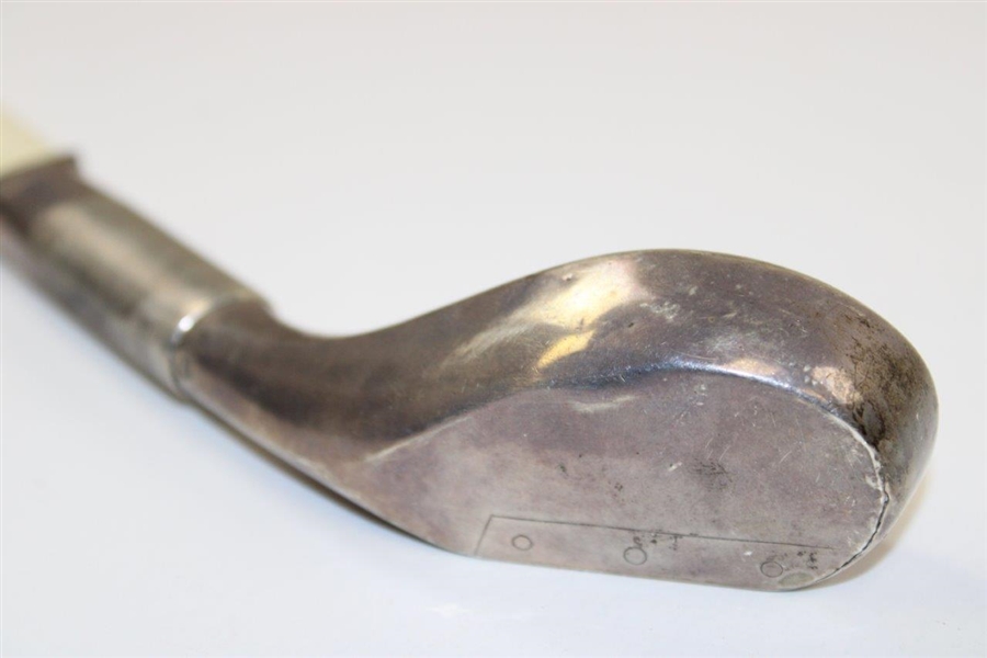 Circa 1900 Sterling Silver & Ivory Long Nose Golf Club Page Turner