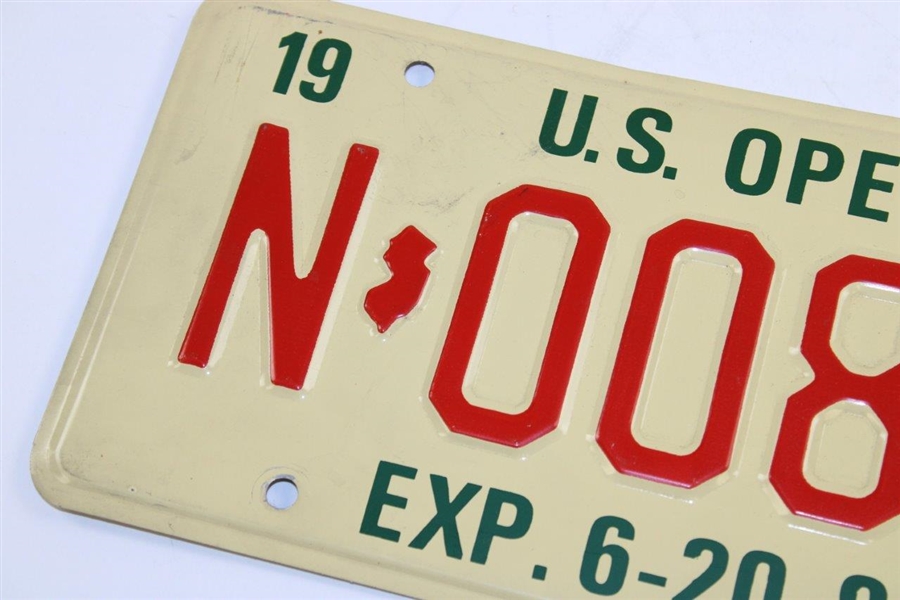 Jack Nicklaus 1980 US Open Baltusrol GC 'N-008-J' New Jersey Courtesy Contestant License Plate 