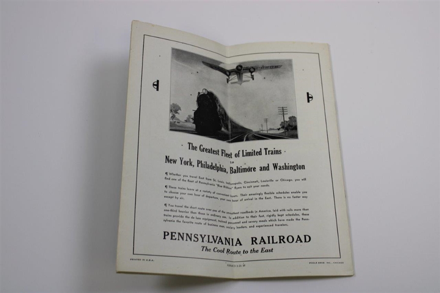 Vintage 'Michigan In Summer' Pennsylvania Railroad Travel Brochure