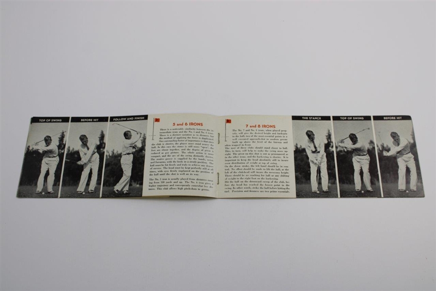 Circa 1940's Swinging Thru How To Play Golf Dunlop Brochure by Craig Wood