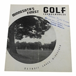 Circa 1930 Minnesotas Finest Golf Course - 18 Holes - Detroit Lakes, Mn. Travel Brochure