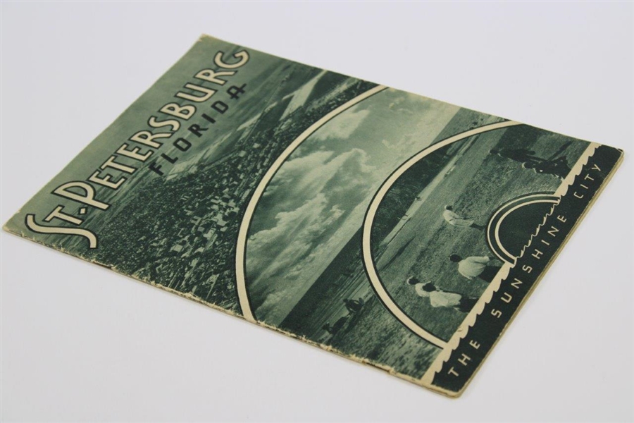 Circa 1920 St. Petersburg, Florida 'The Sunshine City' Travel Brochure - Babe Ruth