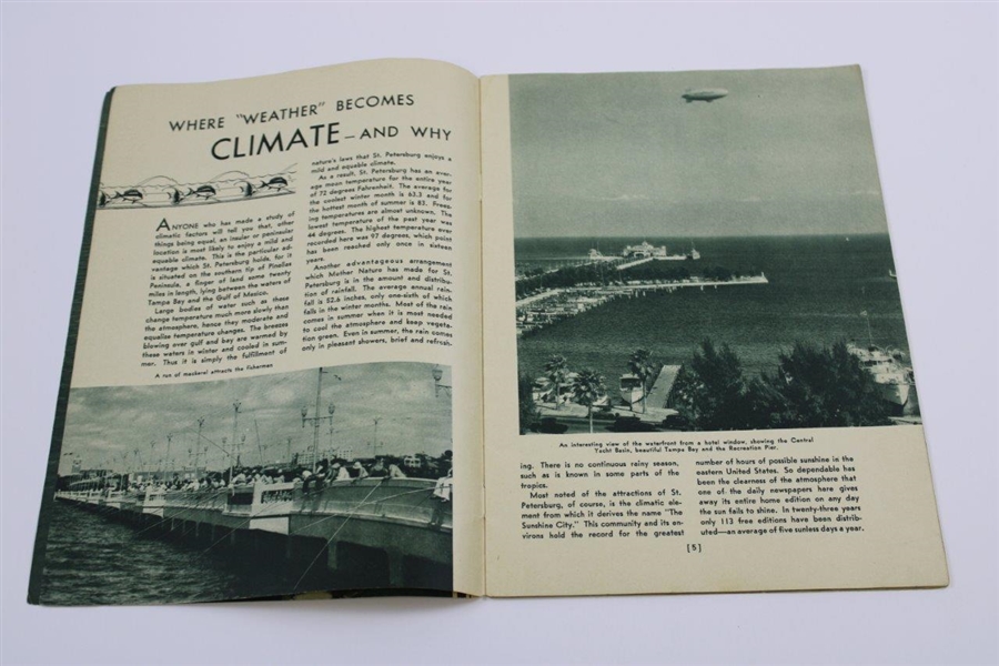 Circa 1920 St. Petersburg, Florida 'The Sunshine City' Travel Brochure - Babe Ruth