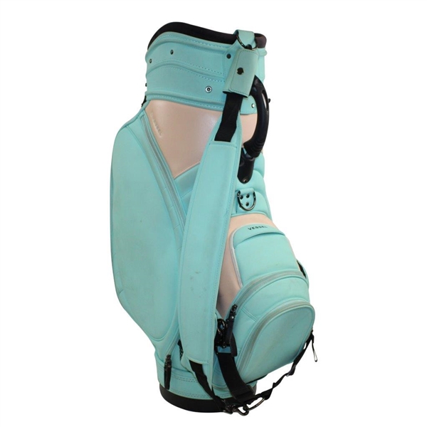 So Yeon Ryu Tour Used LPGA Tour Staff Teal Vessel Golf Bag at 2019 US Women's Open - Runner Up!