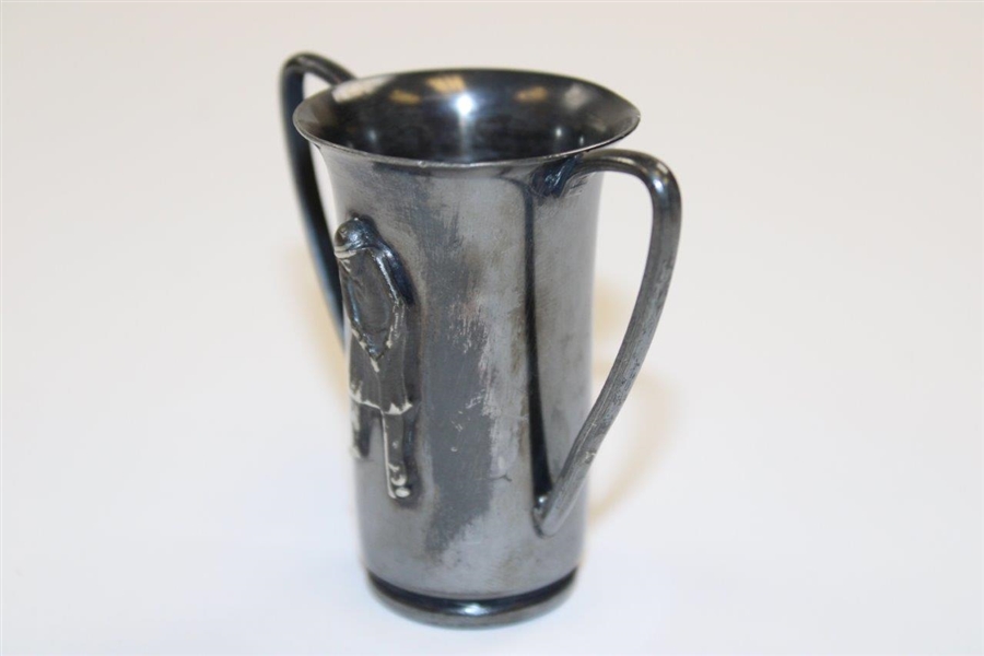 Small Silver Lady Golfer Putting Cup