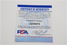 Arnold Palmer Signed Undated Masters Embroidered Flag PSA/DNA #AJ25074