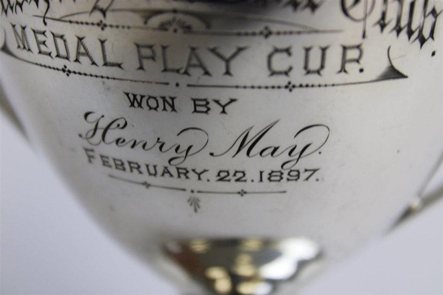 1897 Washington Golf Club Medal Play Cup Sterling Silver Trophy Won by Henry May